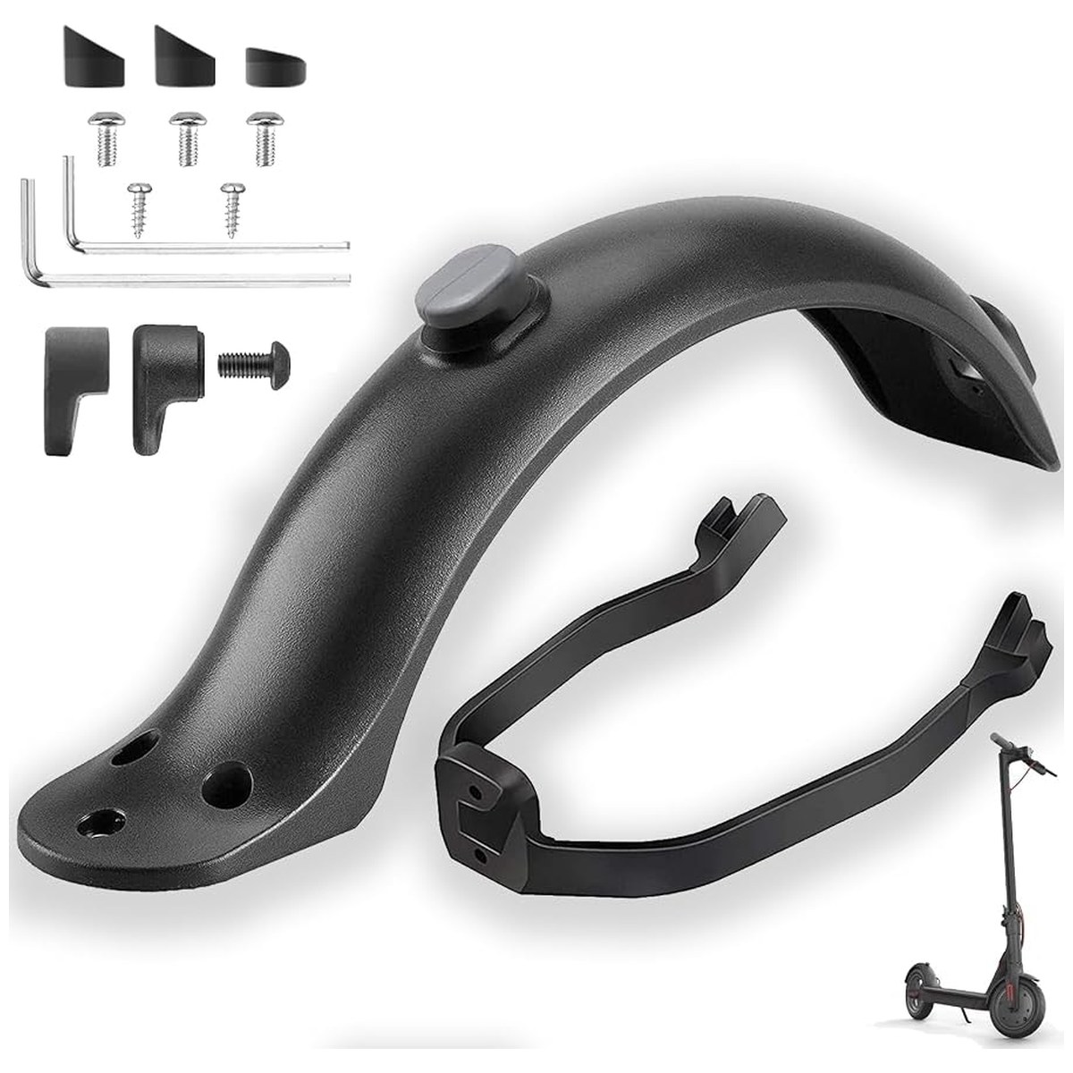 Garde-boue arrière Xiaomi M365/Pro avec amortisseurs vue 3