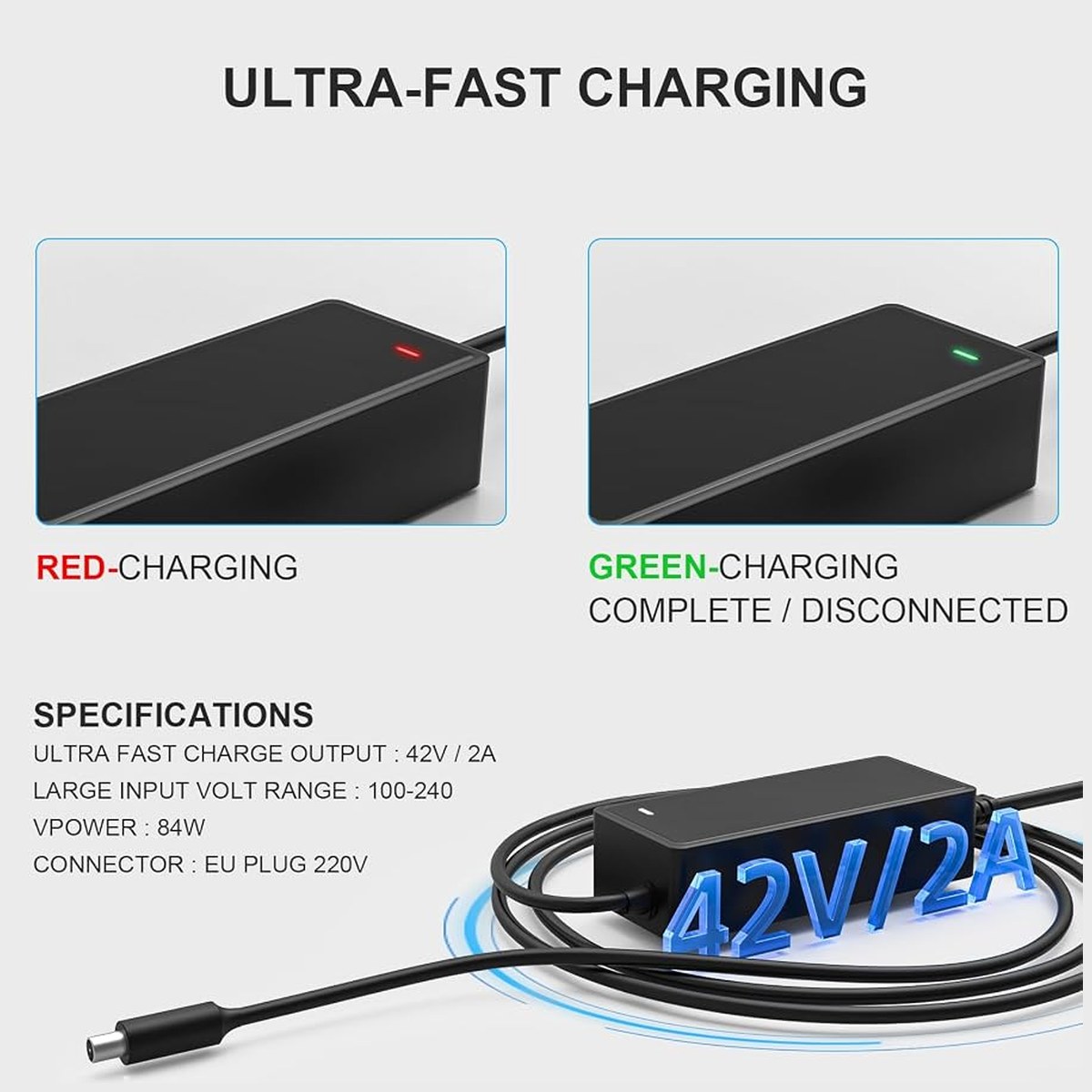 Chargeur Mezelon 42 V 2 A – Xiaomi / Ninebot vue 5