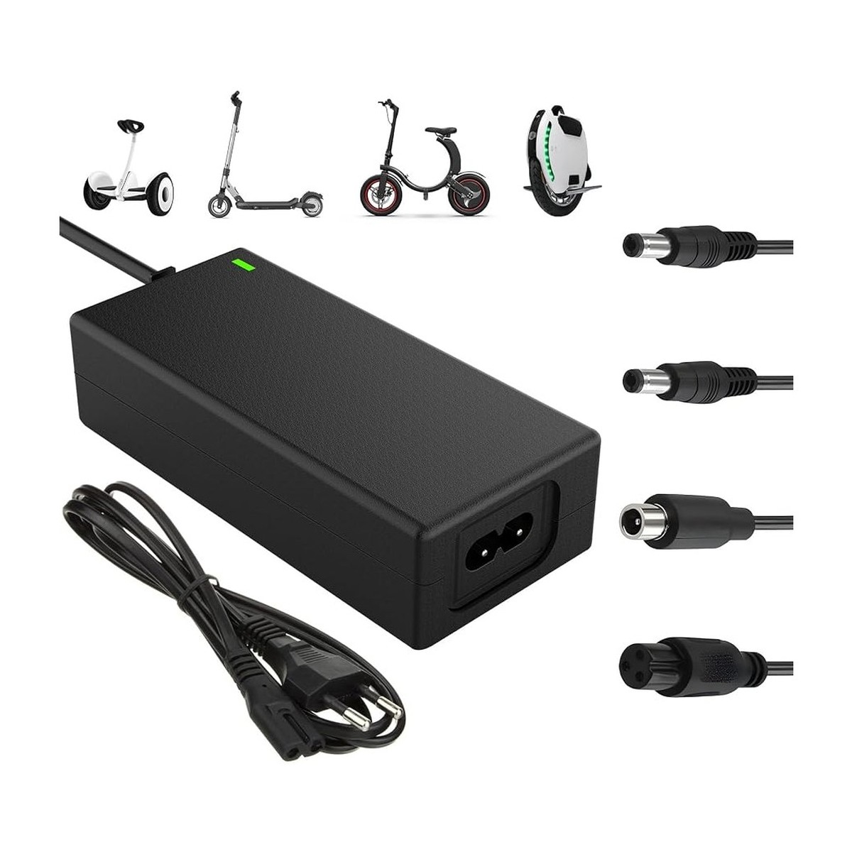 Chargeur 42 V 2 A – 4 connecteurs
