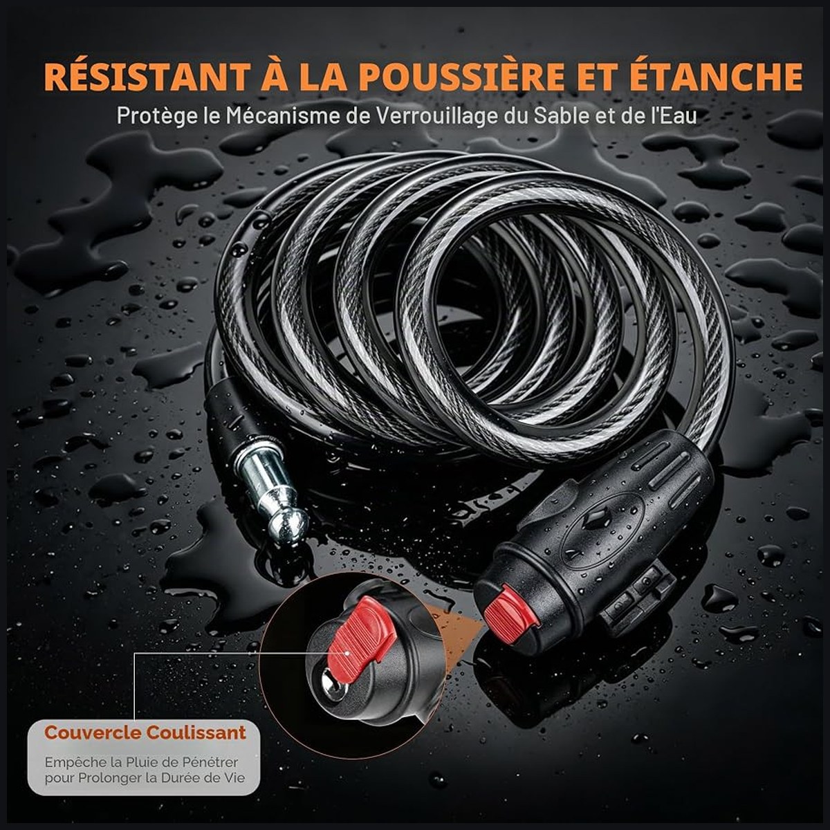 GRIFEMA – chaîne antivol 120 cm vue 3