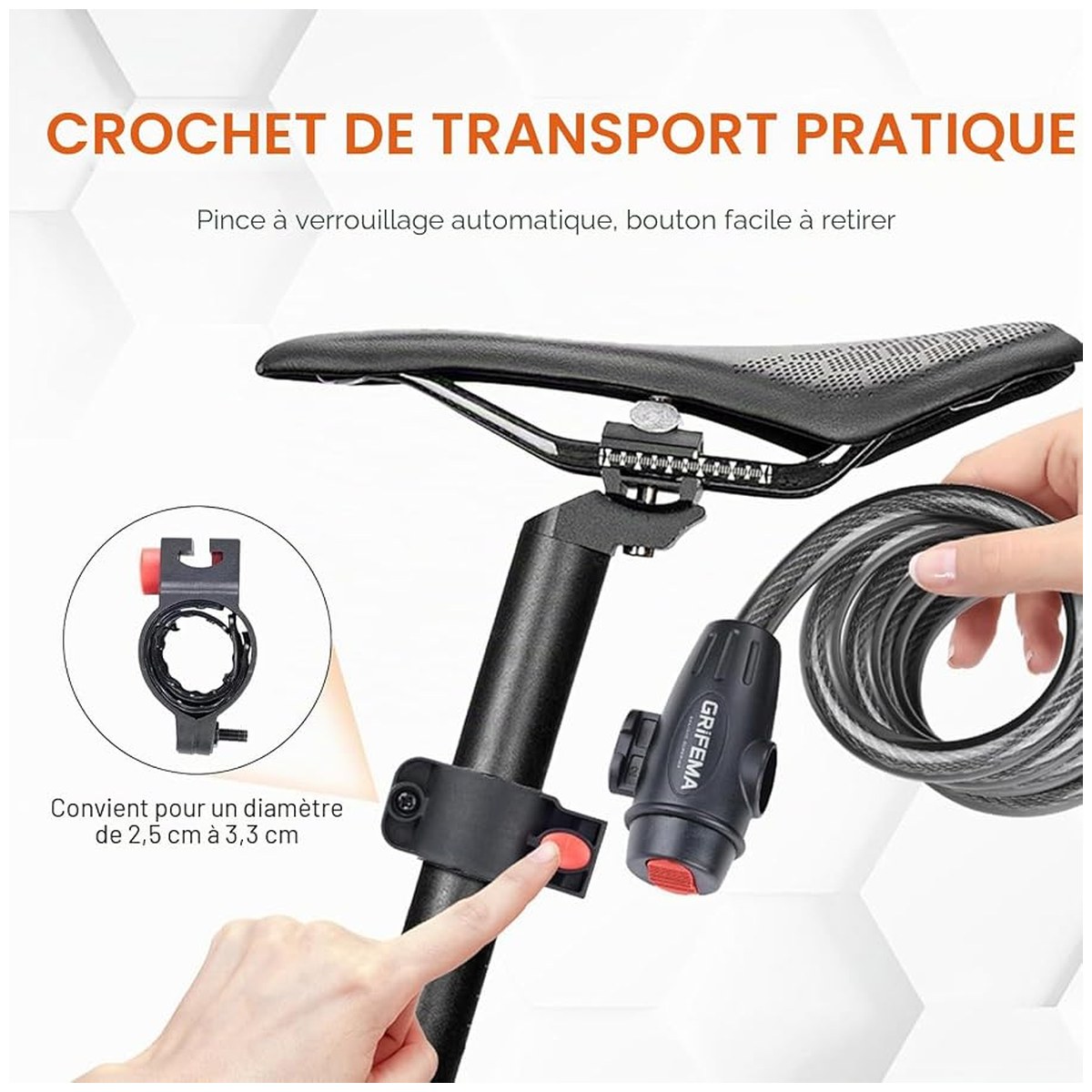 GRIFEMA – chaîne antivol 120 cm vue 5