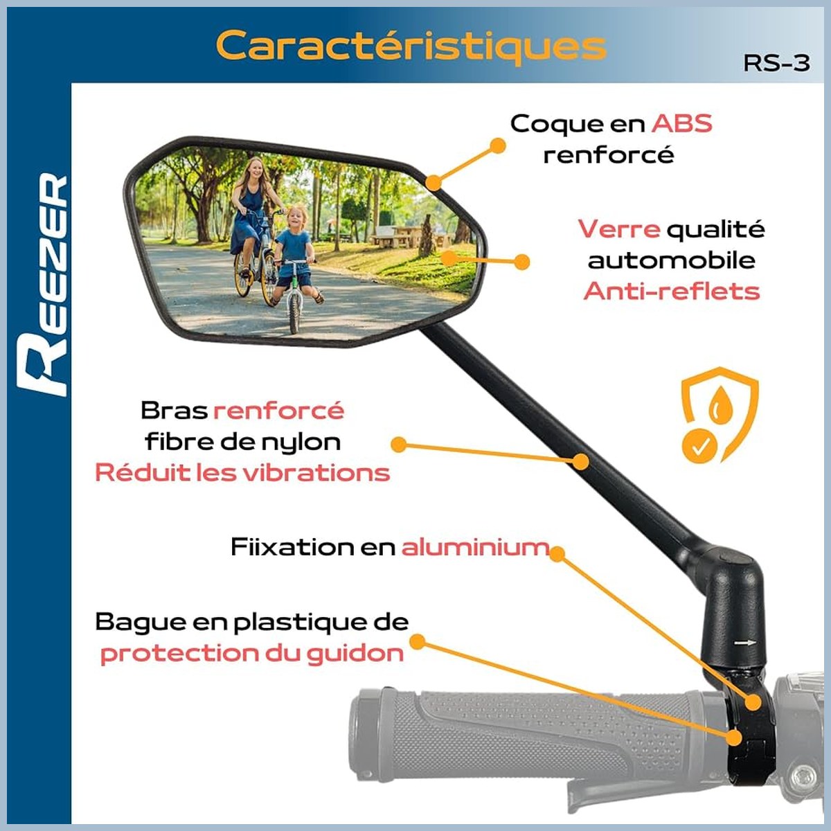 Rétroviseur REEZER RS3 – côté gauche vue 3