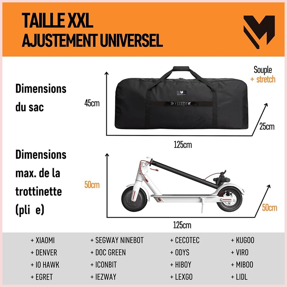 Sac de transport lamaki – taille XXL vue 5