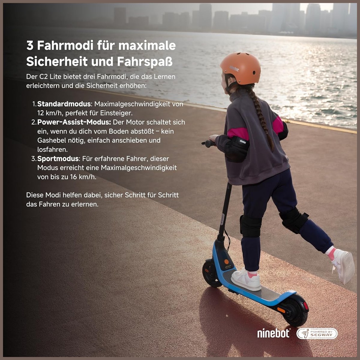 Segway Ninebot C2 Light – trottinette enfant vue 6