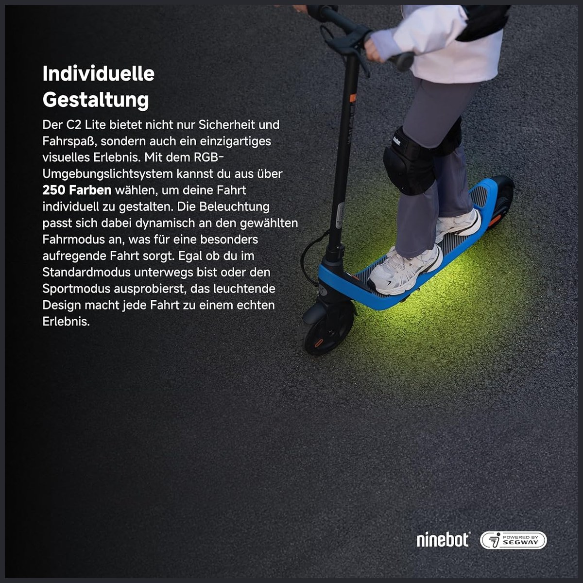 Segway Ninebot C2 Light – trottinette enfant vue 7