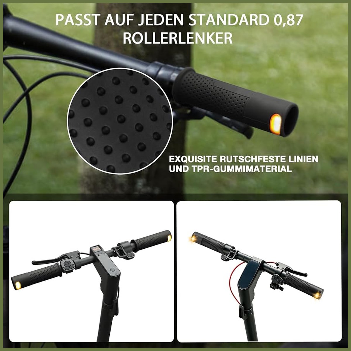 Poignée clignotante pour trottinette vue 3