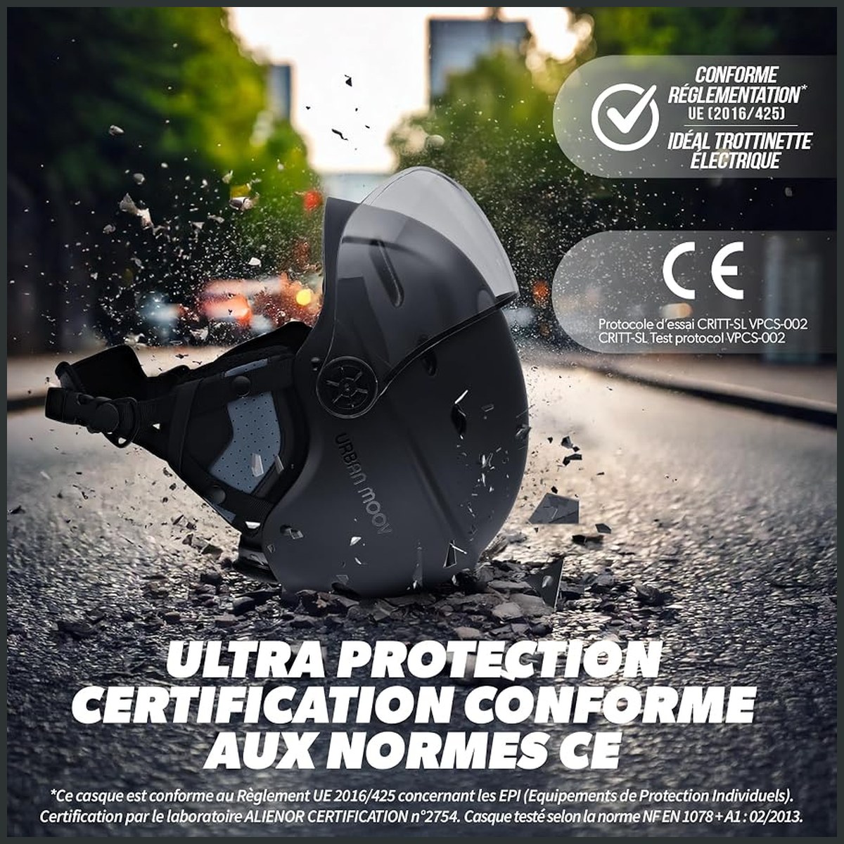 Casque T'nB Visor – visière anti-UV vue 5