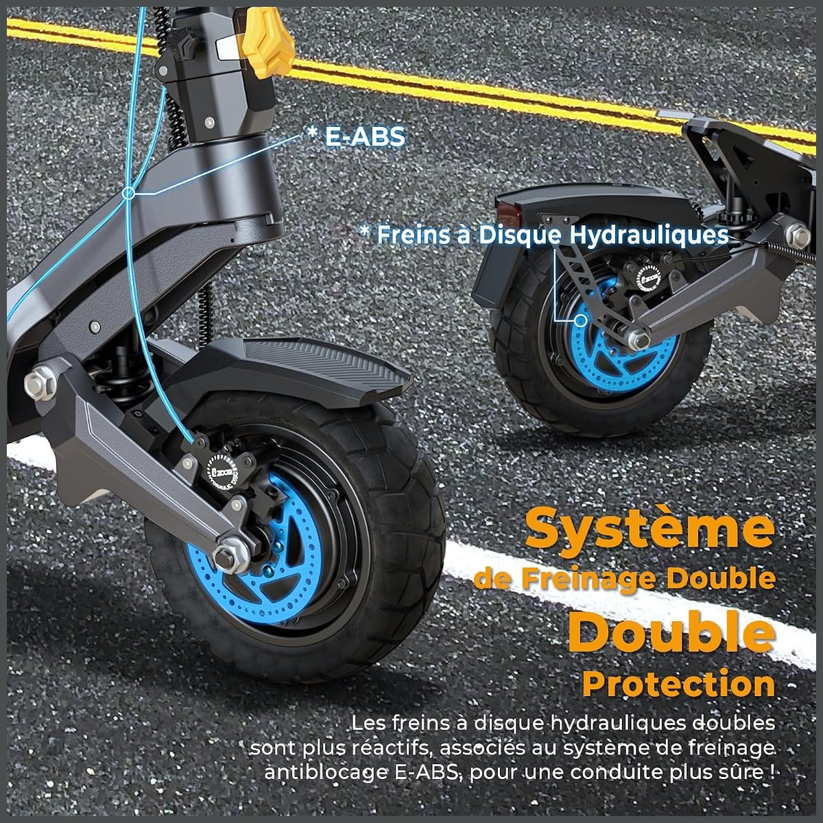 Ausom DT2 Pro – double moteur, 115 km vue 6