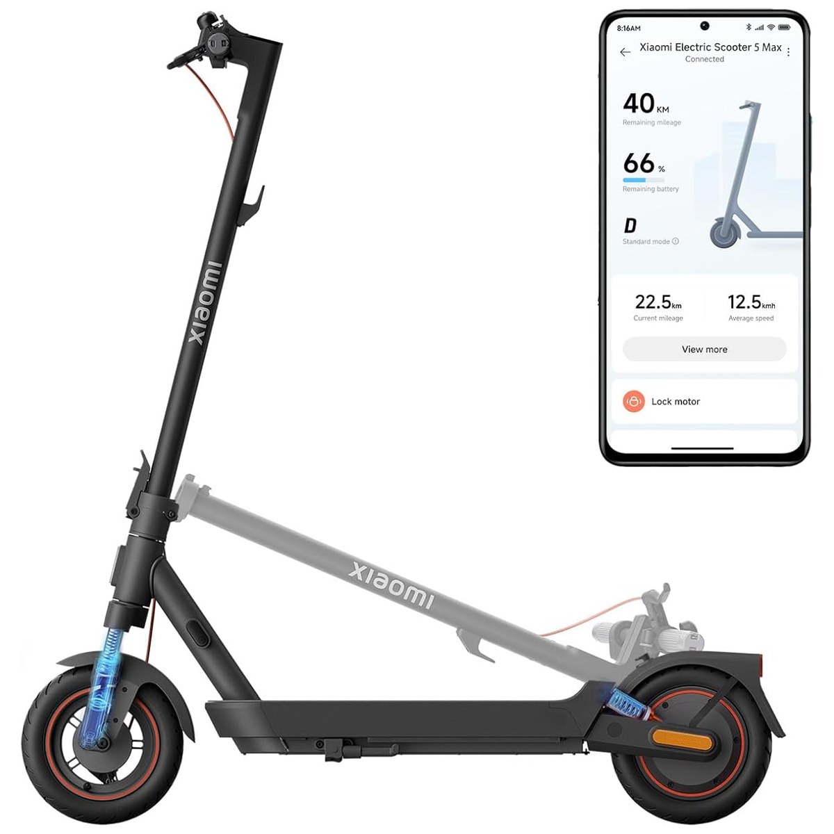 Xiaomi Electric Scooter 5 Max – 60 km vue 2