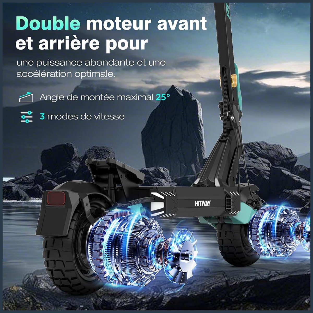 HITWAY H11 – double moteur, 110 km vue 4