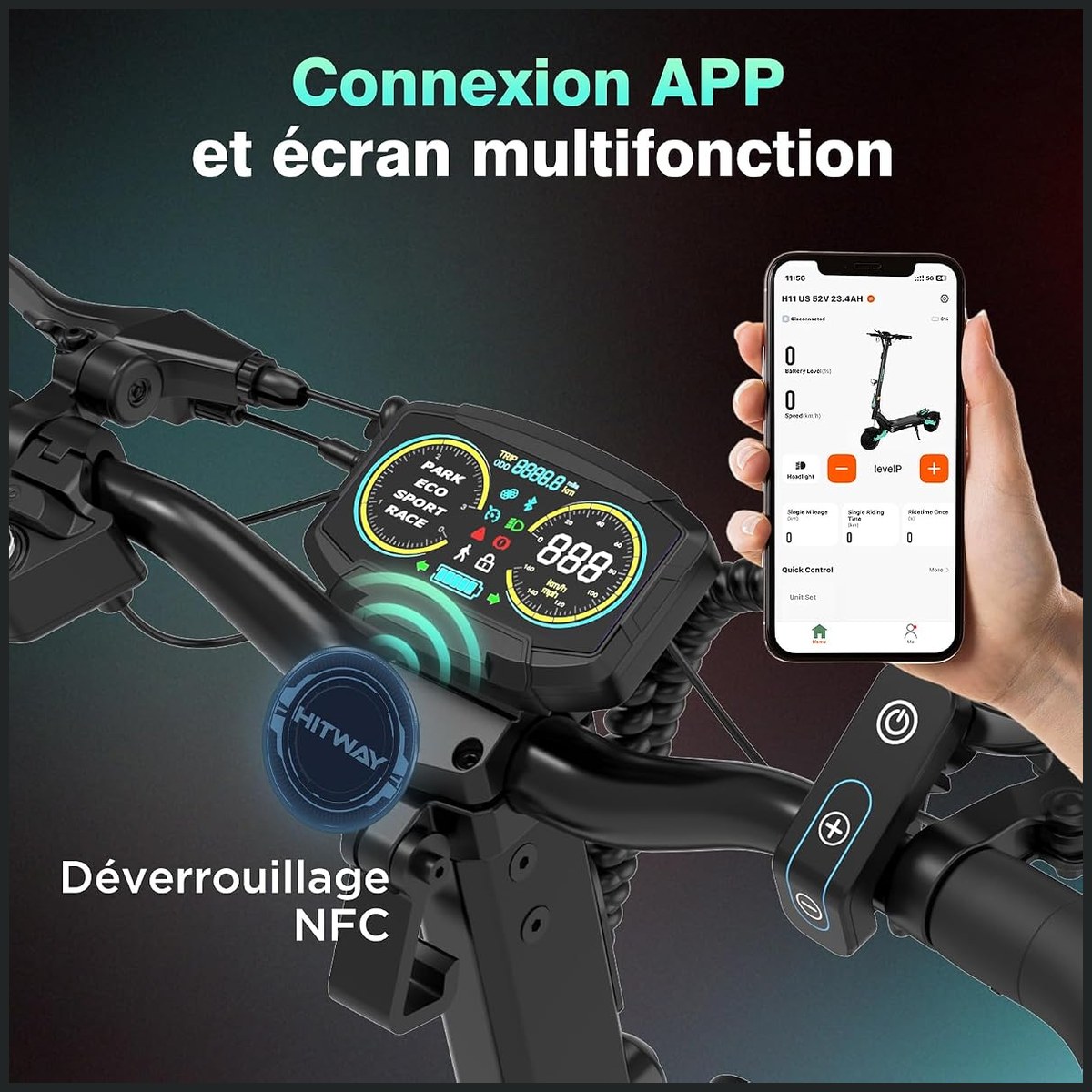 HITWAY H11 – double moteur, 110 km vue 7