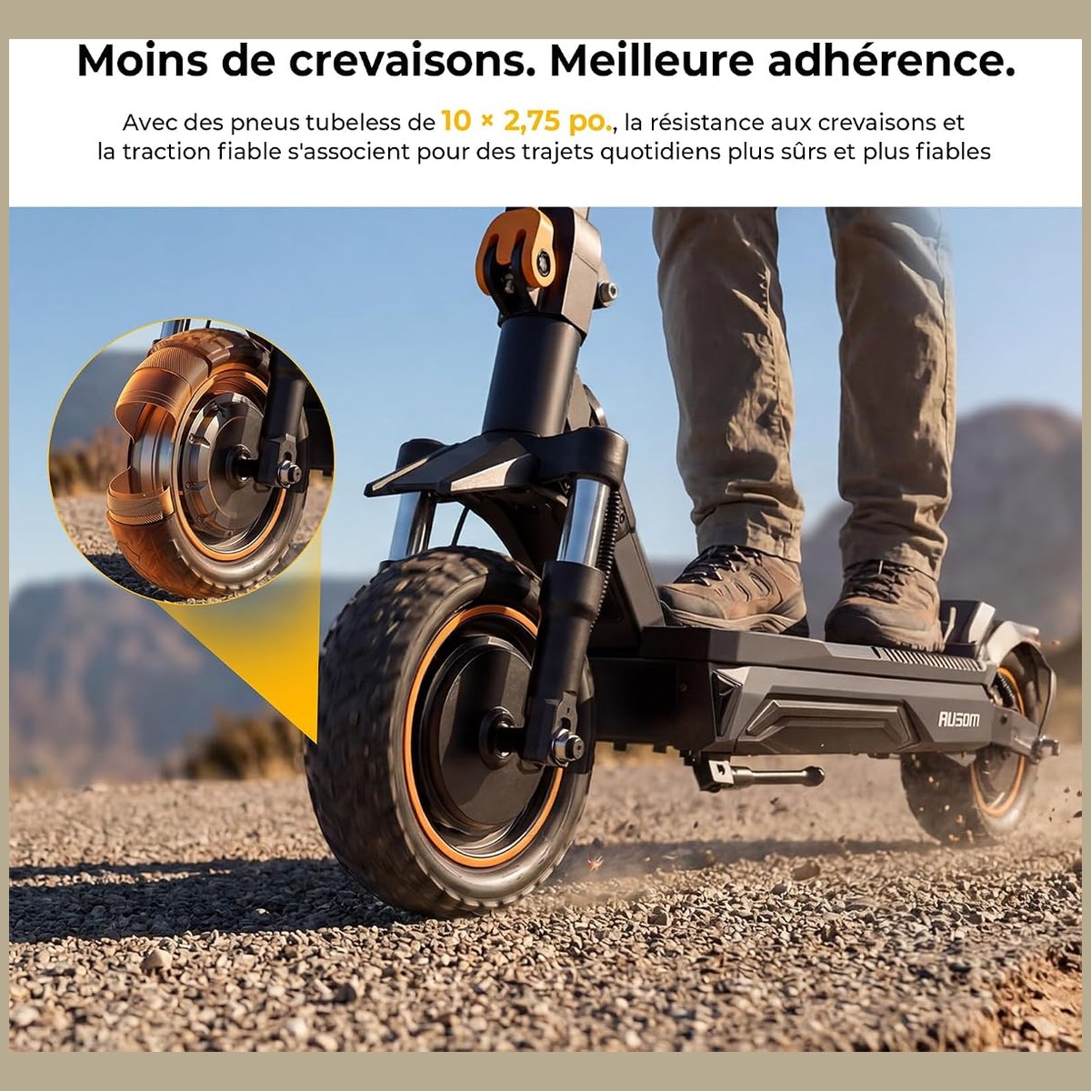 Ausom K20 Pro – double moteur, 90 km vue 6